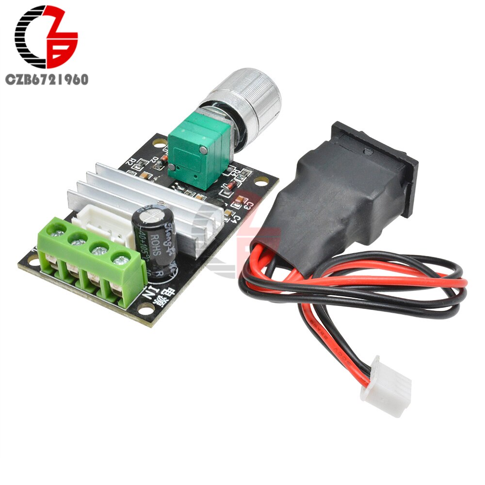3a 80w instelbare omkeerbare pwm dc motor snelheidsregelaar soepele zachte start borstelloze motor snelheidsregeling vermogensregelaar