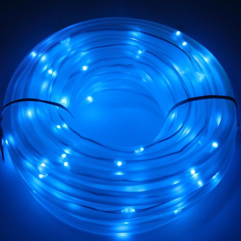 LED Outdoor licht Zonne-energie 100 Led Kleuren Keuze Licht Tuinpad Fairy Party Tube String Lamp Verlichting