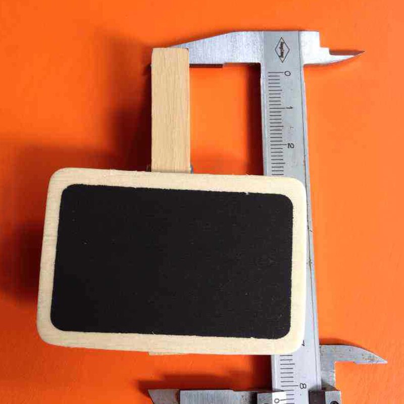 Mini Wooden Blackboard Memo Sign Message Small Note Stand Clip for Food Labels Party QJY99