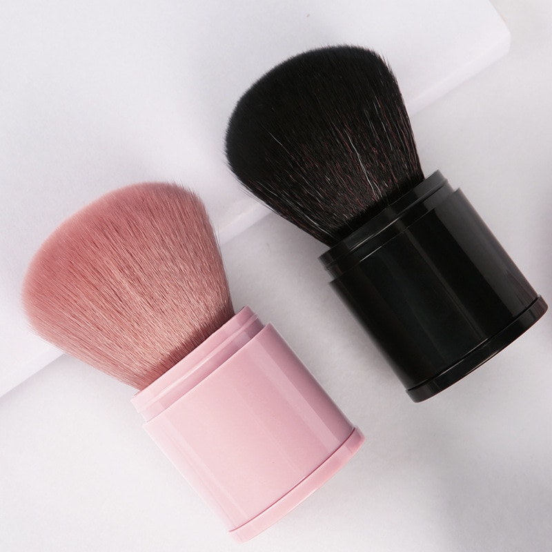 Mini brocha retráctil portátil para maquillaje, 1 Uds., brochas faciales, cosmética de belleza, herramientas de viaje