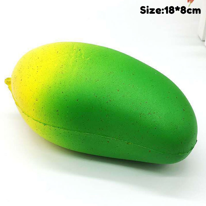 Fai da te Pesca Mango Antistress Squishy Giocattoli Simulato Serie di Frutta Lento Aumento Alleviare Lo Stress Giocattolo Divertente per il Bambino Adulto Regalo di Natale