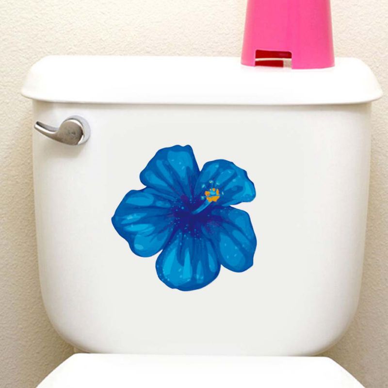 Wall Sticker PVC Flower Car Sticker Notebook Sticker Landscaping Decoration Fridge Magnet 12.7cmx12.7cm