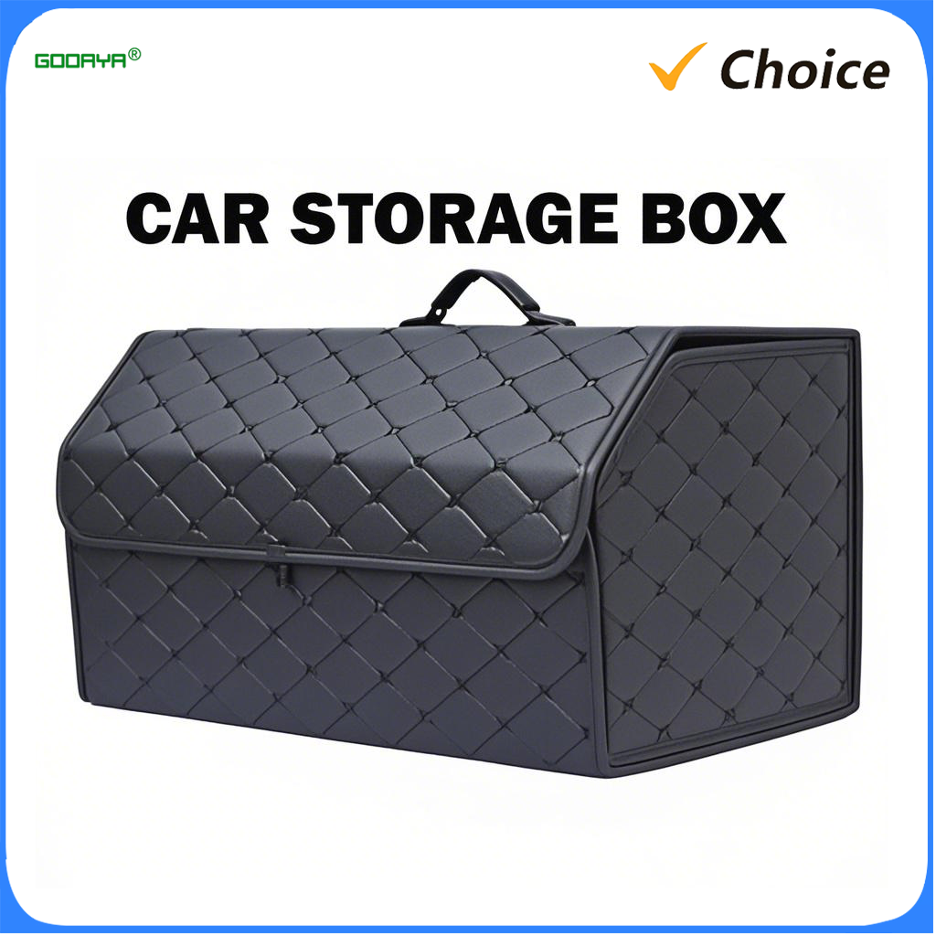 Kofferbak Organizer Box Grote capaciteit Auto Multifunctioneel gereedschap Opbergtas Opbergen Opruimen Leer Opvouwbaar voor noodgevallen
