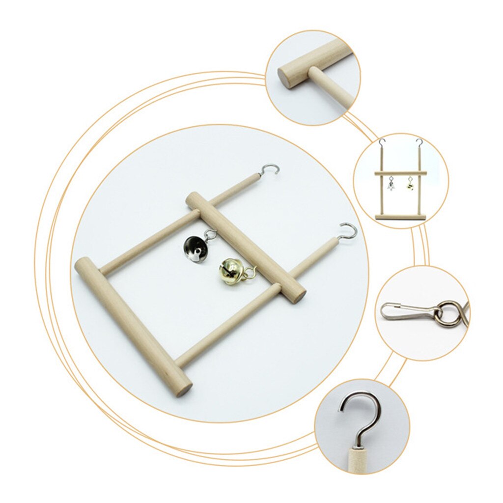 Bird Toys Parrot Toys Bird Parrot Climb Bite Toy Swing Cage Hanging Bell Cockatiel Parakeet Toys vogel speelgoed для попугаев