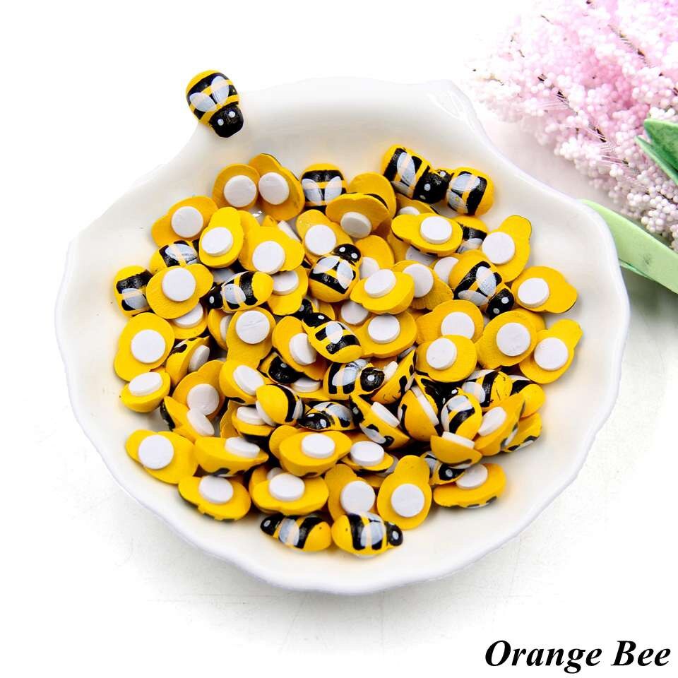 Dbuwqips 250 Pièces Coccinelles Abeilles Fleurs En Feutre Autocollantes Mini Décorations En Bois