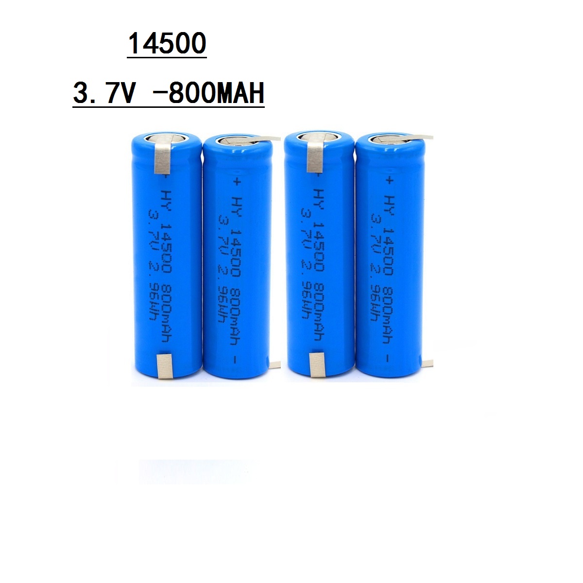 ICR14500 14500 800 mAh 3,7 V akumulatory litowo-jonowe latarka LED bateria płaska górna