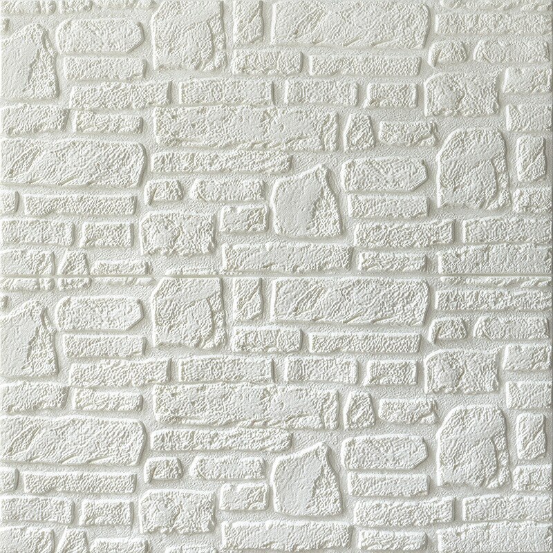 Zelfklevende 3D Behang Waterdichte Tv Achtergrond 3D Muurstickers Woonkamer Behang Slaapkamer Decoratie Baksteen Behang