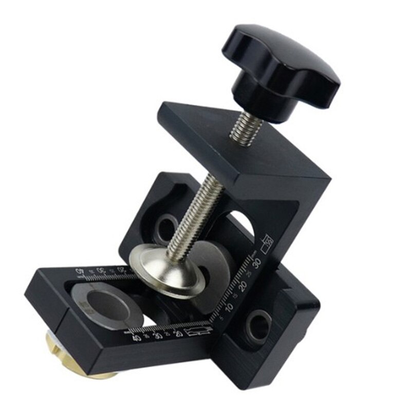 Hout Doweling Jig Pocket Gat Boren Locator Jig Kit Met 6/8/10Mm Boor Verticale Boor gids Gat Puncher Gereedschap