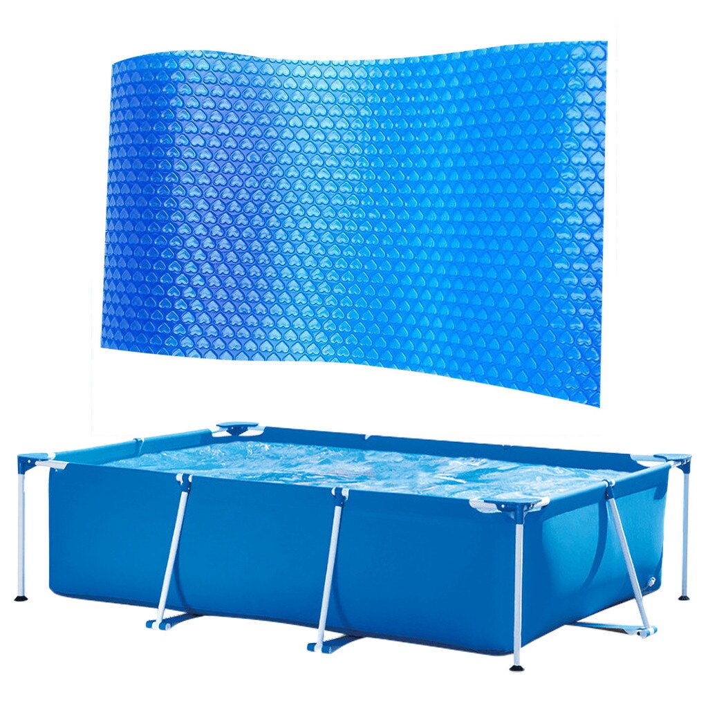 Pool cover protector fod over jorden blå beskyttelse swimming pool swimming pool cover 220cm x 150cm protector: Default Title