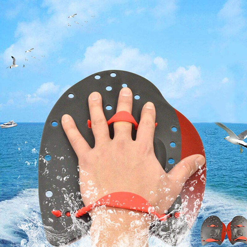 Swimming Paddles Swimming Strokes Practice Correction Swimming Tools Adjustable Hand Webbed Gloves
