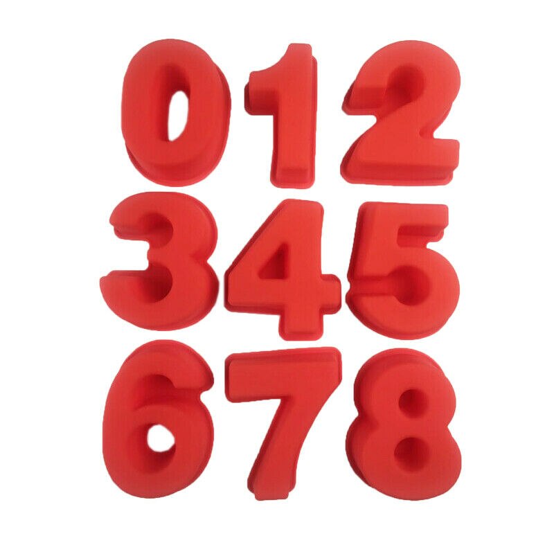 UK Large Silicone Number Cake Tin Mould Birthday A Grandado
