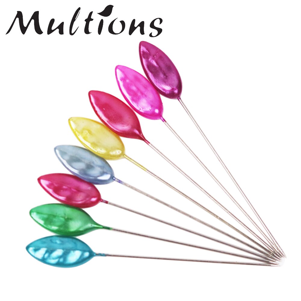 24pcs Sewing Pins Leaf Head Straight Pins Quilting Pins for Sewing DIY Dressmaker Jewelry Decorative Pins DIY Sewing Tools