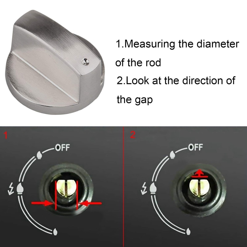 8 stk sinklegering dreiebryter kontrollknotter erstatningstilbehør til kjøkkenkomfyr gasskomfyr steketopp (diameter : 8mm/ 0)