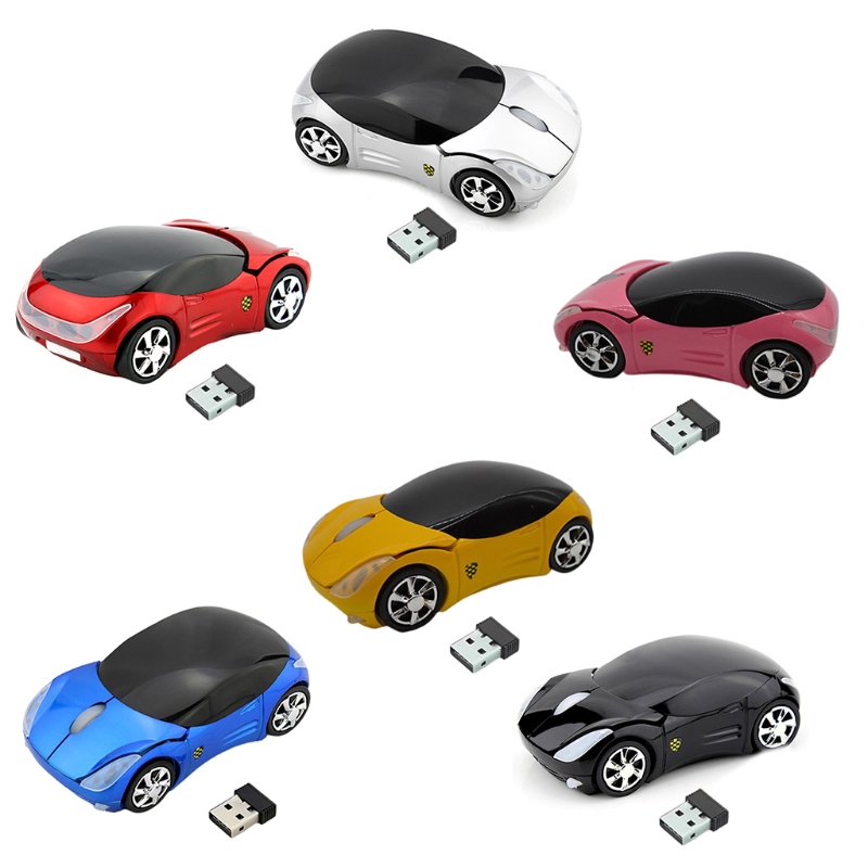 Wiederaufladbare 2 Wireless Gaming Mäuse mit USB Empfänger Bunte Auto Tragbare Maus für Laptop PC Computer R1WC Wholesalse