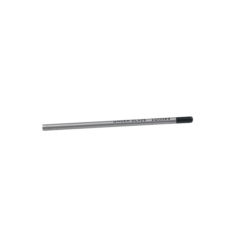 Lápiz de cerámica de colores para pintar a mano, pluma de dibujo de línea, lisa, en blanco, herramientas de cerámica: black