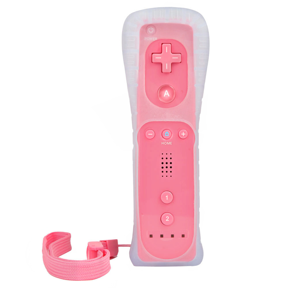 Pink Motion Sensor Bluetooth Wireless Remote Controller for Nintendo Wii Console Game