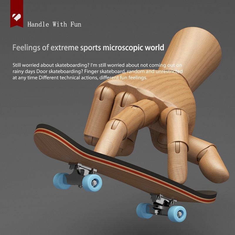 Finger skateboard med lejer træ fingerboard legetøj stents finger skate sæt nyhed børn jul