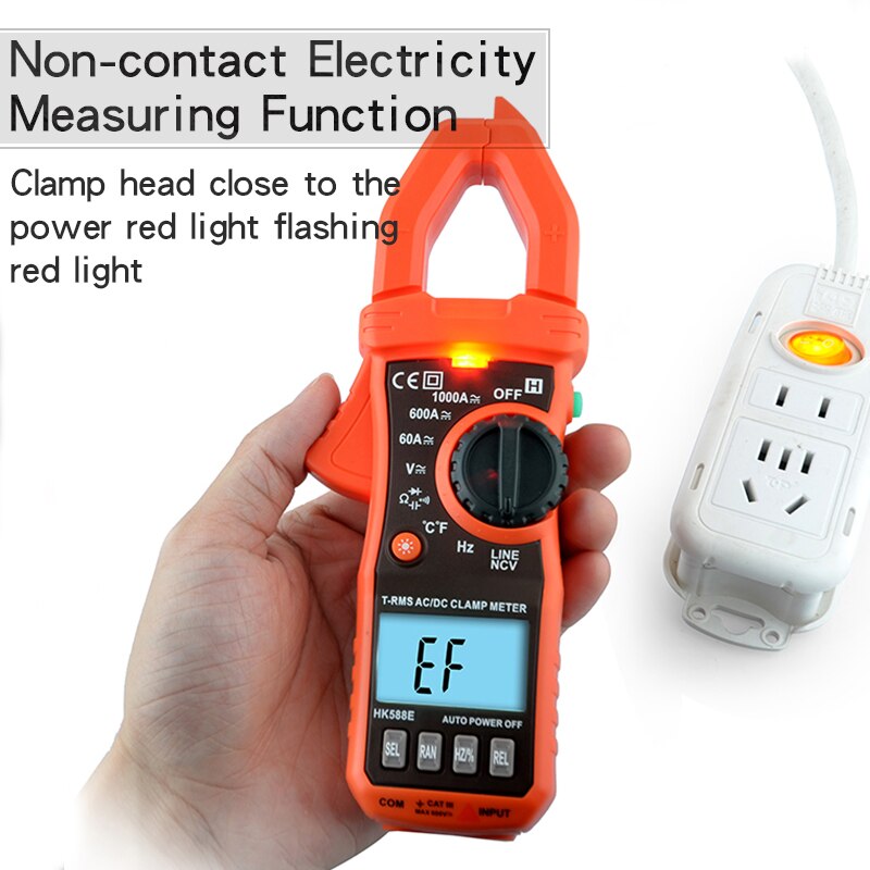True RMS Digital multimeter dc current clamp meter esr capacitor tester auto range clamp multimeter