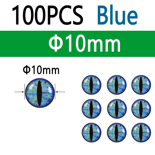 Bimoo, 100 Uds., ojos de pez epoxi 3D holográficos, ojos de dragón para Streamer, plantillas para moscas de agua salada, cebos, fabricación de señuelos de pesca de 3mm ~ 12mm: Marfíl