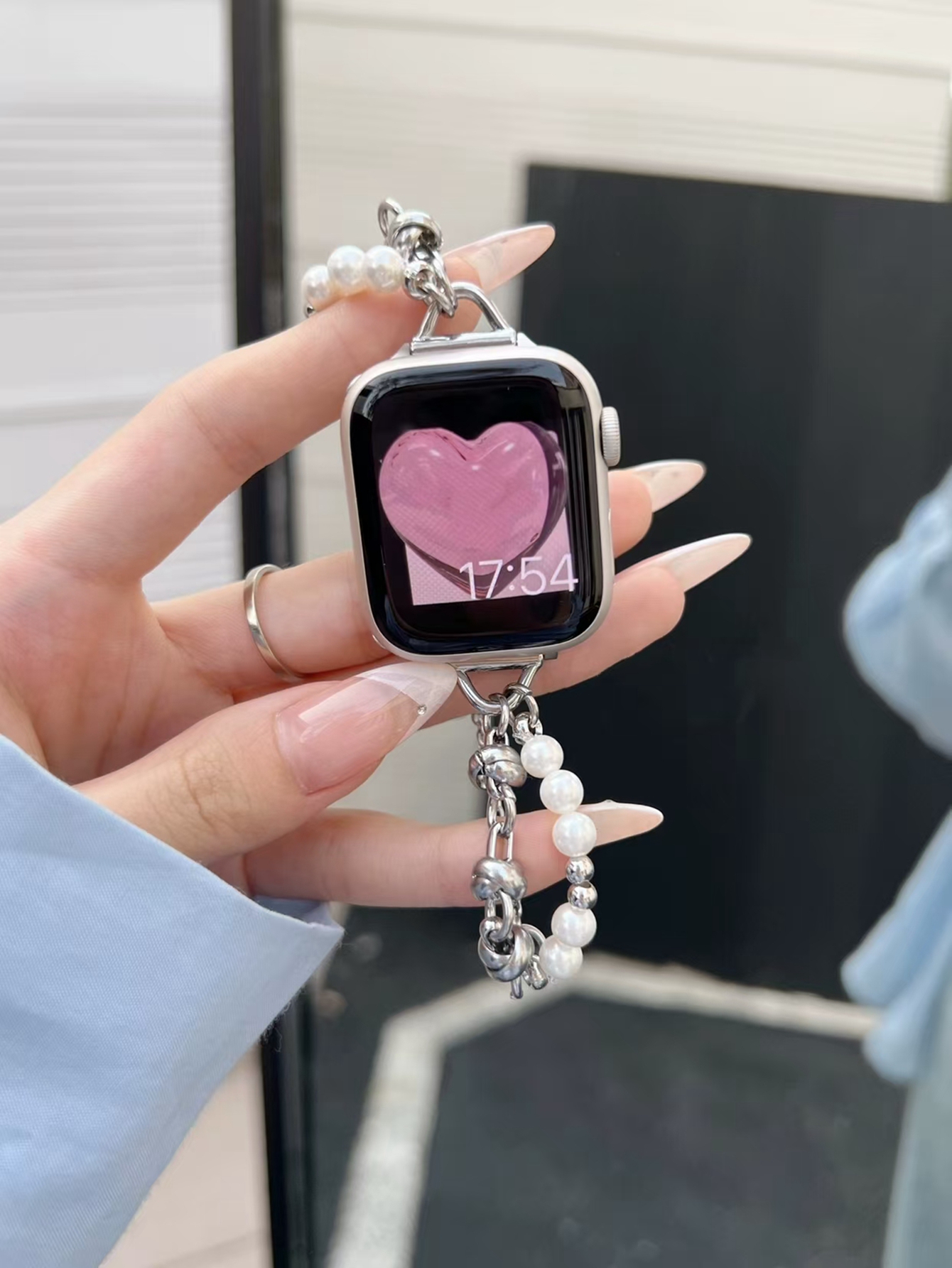 Verstelbare link band Voor Apple Horloge band Serie Ultra 10/9/8/7/6/5/4/3/2/1 SE 38mm 40mm 41mm 42mm 44mm 45mm 46mm 49mm