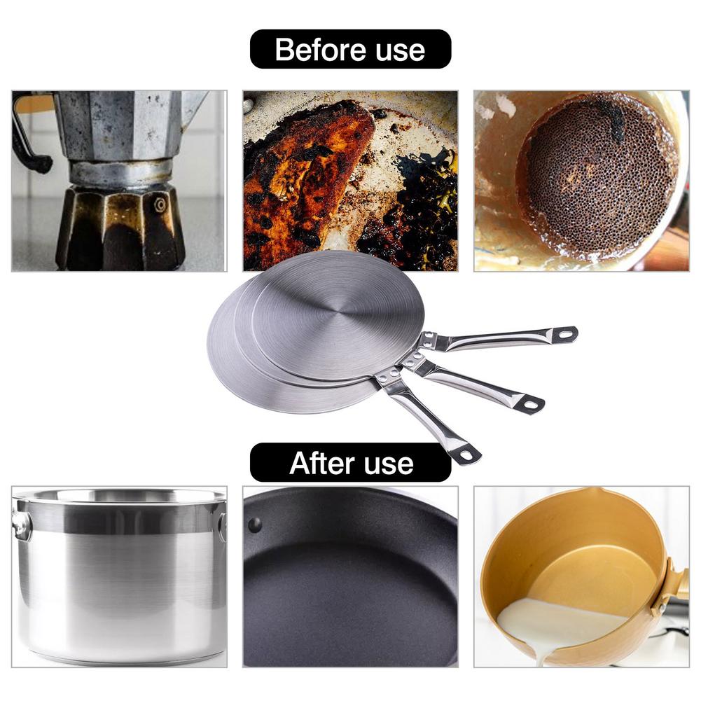 Kitchen Induction Cooker Heat Conduction Plate Stainless Steel Induction Cooker Converter Kitchen Stove Accessories