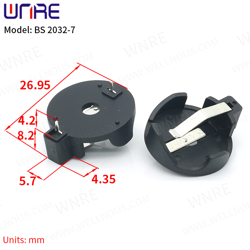 BS Battery Holder Series Coin Cell Battery Holder Black/White/Coffee Battery Storage Socket: Red / 10-19Pcs
