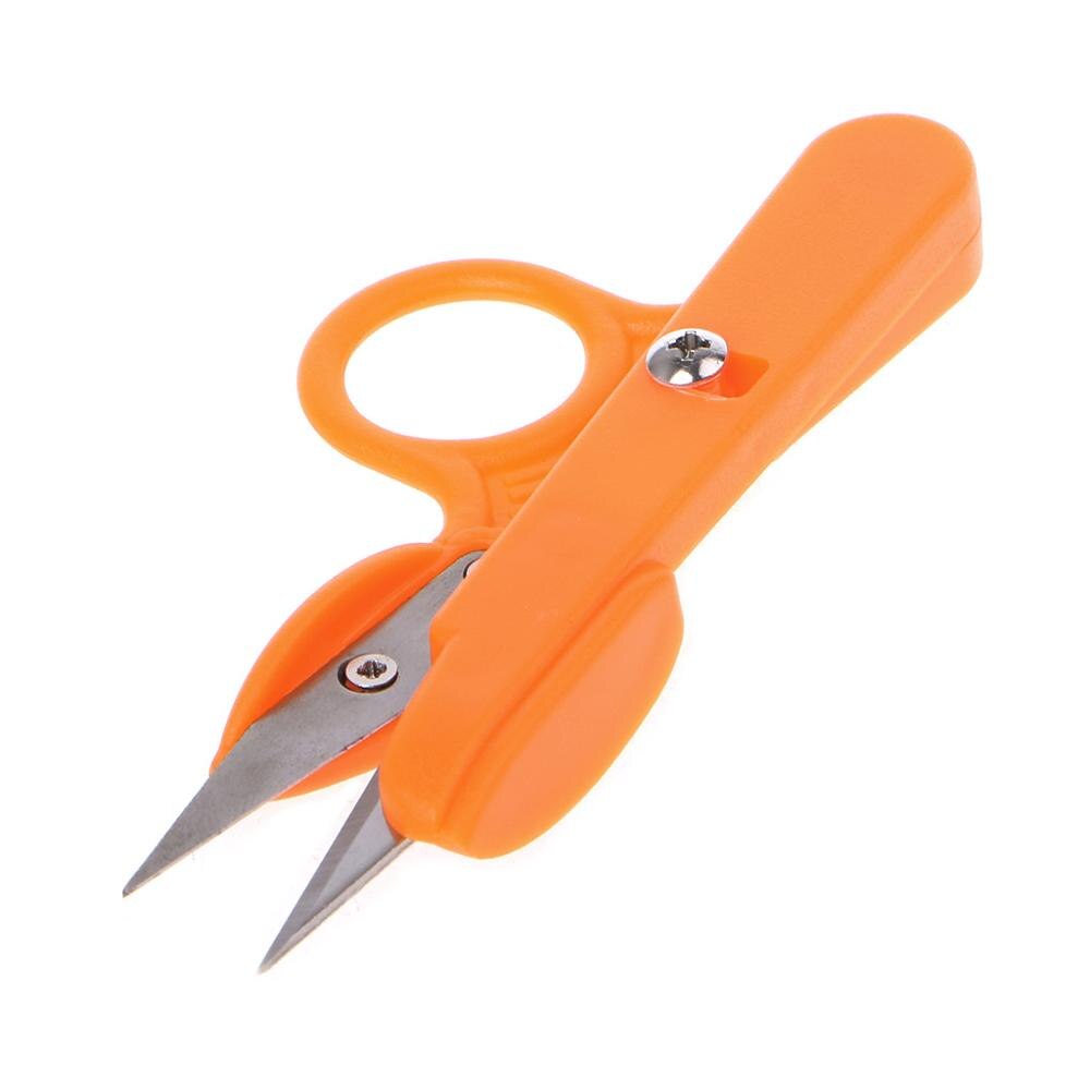 Household Sewing Matching Thread Cutting Scissors Cross Sewing Fishing Line Scissors Special U-shaped Plastic Handle Hand Tool