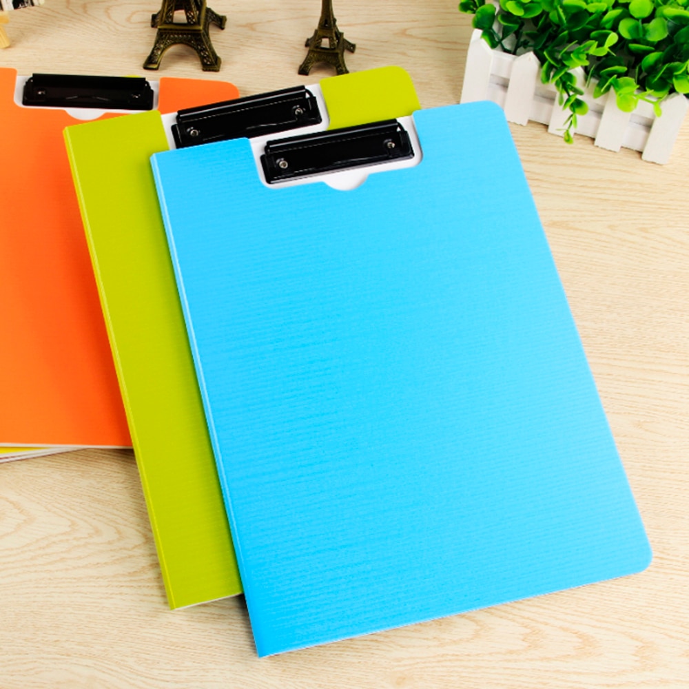 A4 Covered Clipboard File Folder Organizer Documents Holder Writing Pad Padfolio Portfolio Tool for Office School Home