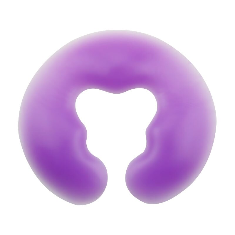 1Pcs 700G Soft Silicon Spa U-vorm Massage Kussen Spa Gel Pad Gezicht Relax Body Massage Cradle Kussen gezondheidszorg: purple
