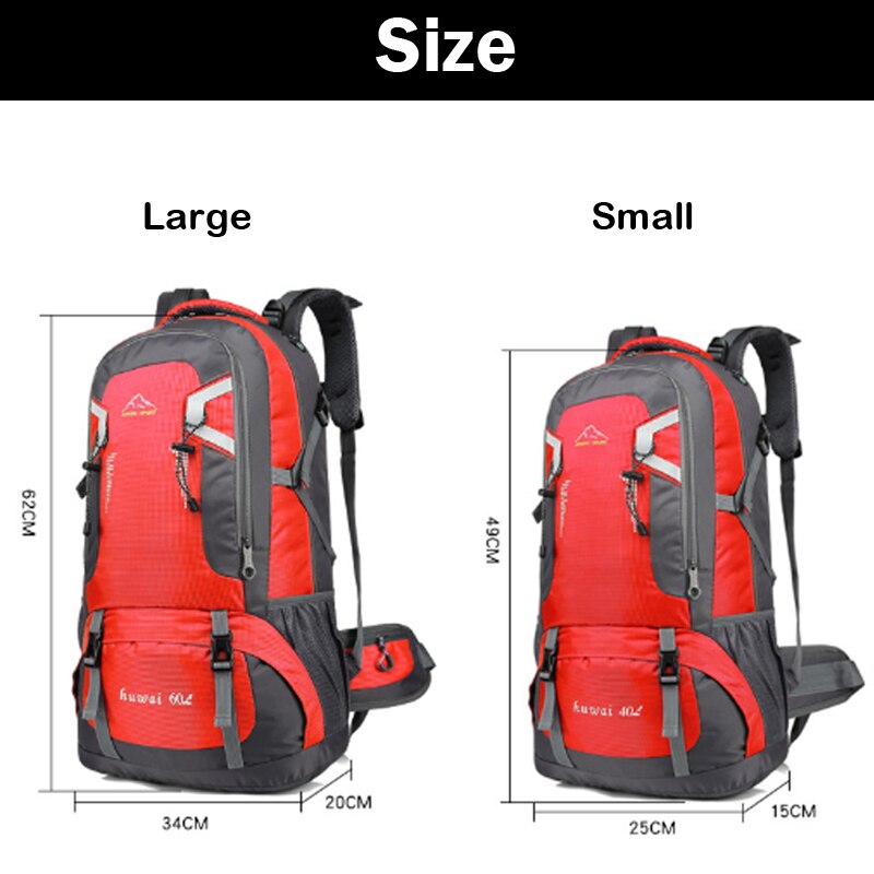 Dihope, mochila para hombre de 60l/40L, mochila para escalar con carga USB, mochila escolar para adolescentes, mochilas de viaje para mujeres, bolsa para exteriores