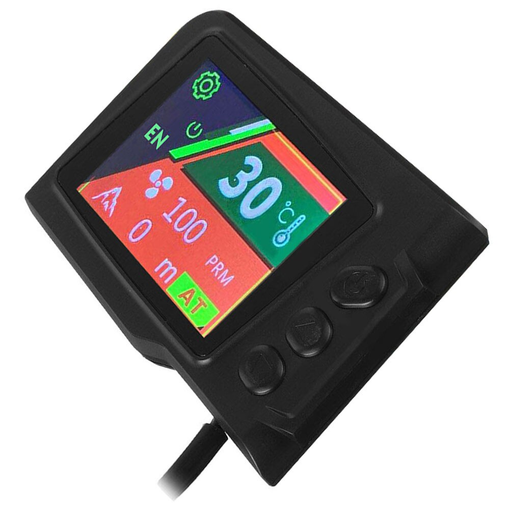 Black LCD Switch Car Manual Mode Monitor Parking Truck W/ Remote Control 12V/24V Durable