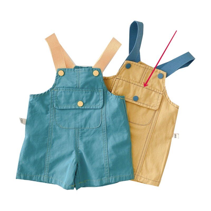Monos de verano para bebé, peto de Color amarillo, verde y sólido sin mangas con cuello cuadrado, mono de pierna ancha, ropa holgada para niños E092, 2022: yellow / 120cm 5Year