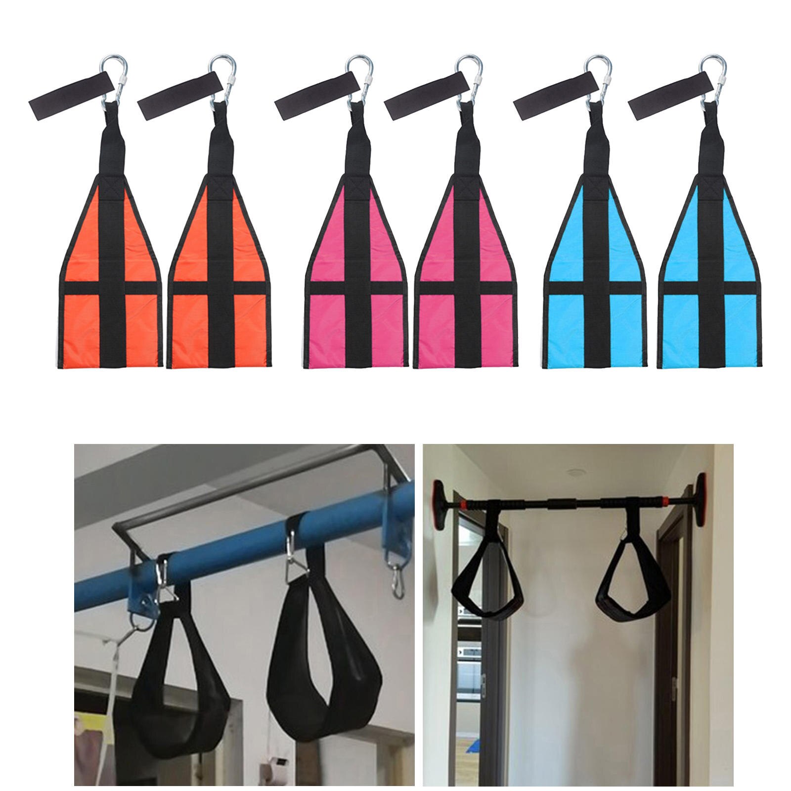 Hanging Ab Straps Abdominal Muscle Building Heavy Duty Core Strength for Exercise Workout