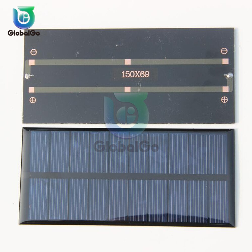 5V 300MA 1.5 W Output Solar Battery Charger Charge Regulators Solar Panel 150*69MM