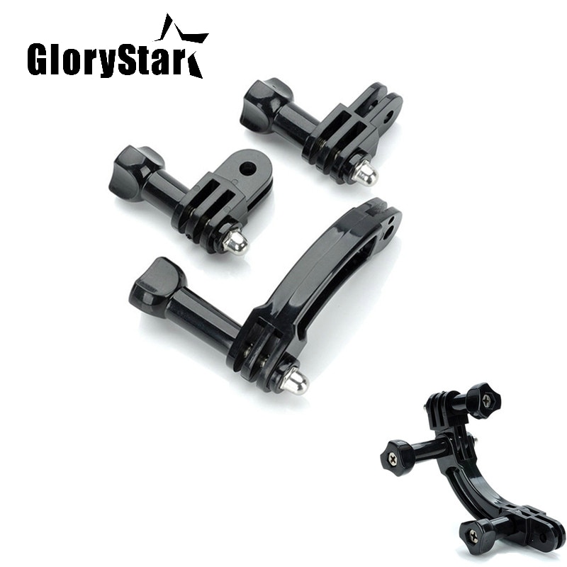 For Gopro Accessories 3-Way Adjustable Pivot Arm For GoPro Hero5 4 3 Xiaomi Yi SJCAM SJ4000 SJ5000 SJ7000 Sports Action Camera