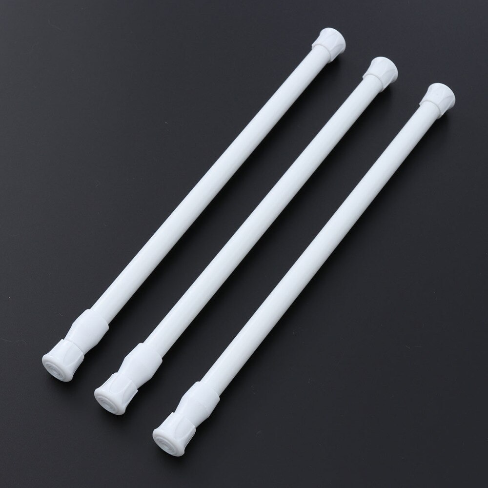 5 Pcs Tension Rod Cupboard Bars Curtain Rod Adjustable Telescopic Tension Rods (White, 40-70cm)