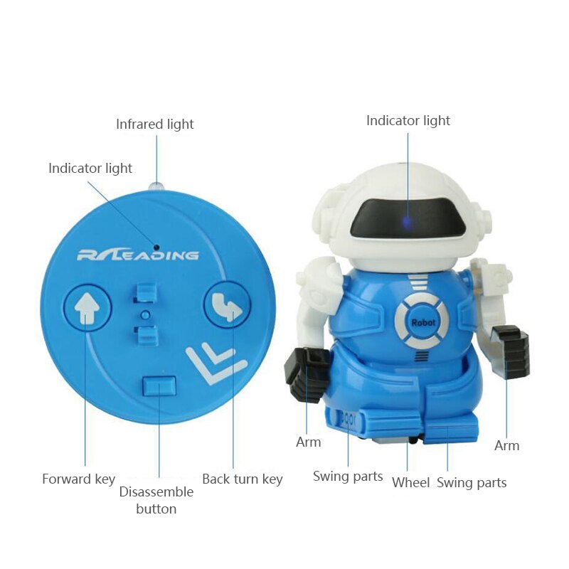 Infrarød intelligente fjernbetjeningsrobotter elektrisk fjernbetjening interaktivt robotlegetøj mini dåserobotter til børn