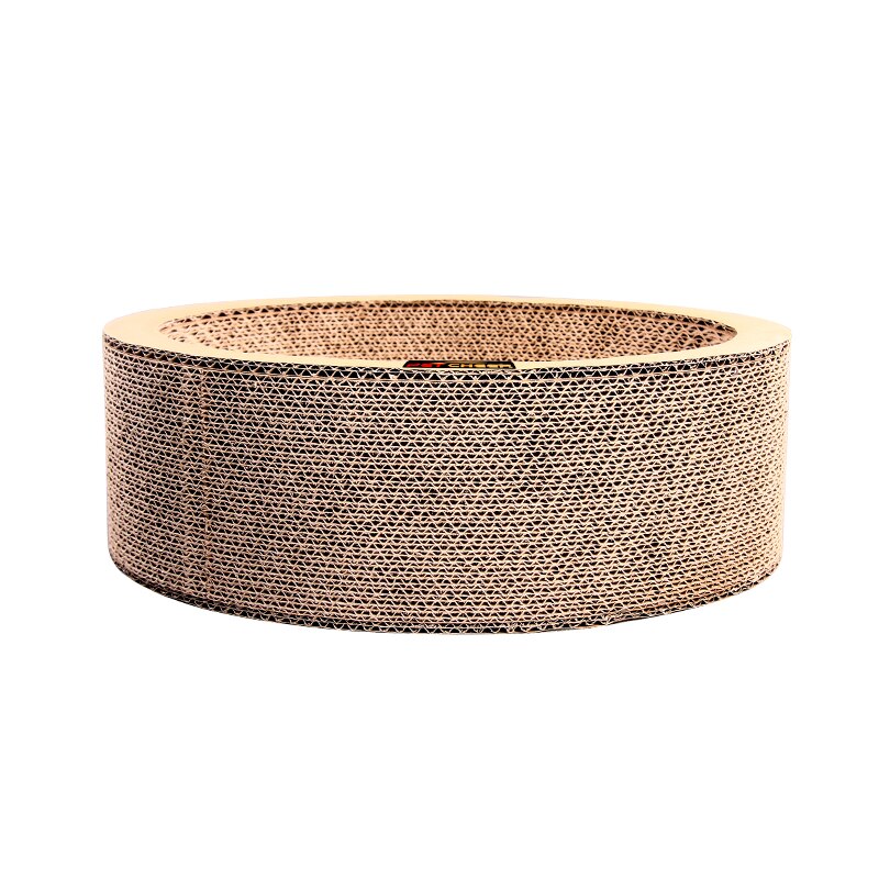 Plain Round Bowl-Cat Scratcher Fat Cat Bed Round 40cm diameter Cardboard Paper Cat Toy Scratching Pad
