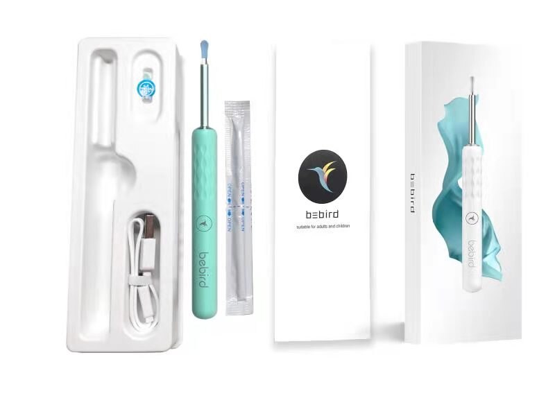 Bebird R3 Ear Cleaner Smart Visual Ear Pick IP67 Waterproof ear endsocope Camera Otoscope Ear cleaning Care Tool: Mint Green