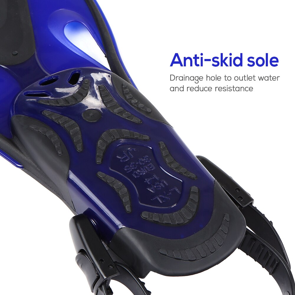 erwachsene/Kinder Anti-slip Schwimmen Flossen Verstellbaren Riemen Tauchen Flossen Offener Ferse Schwimmen Flossen Flossen Schnorcheln Scuba ausrüstung