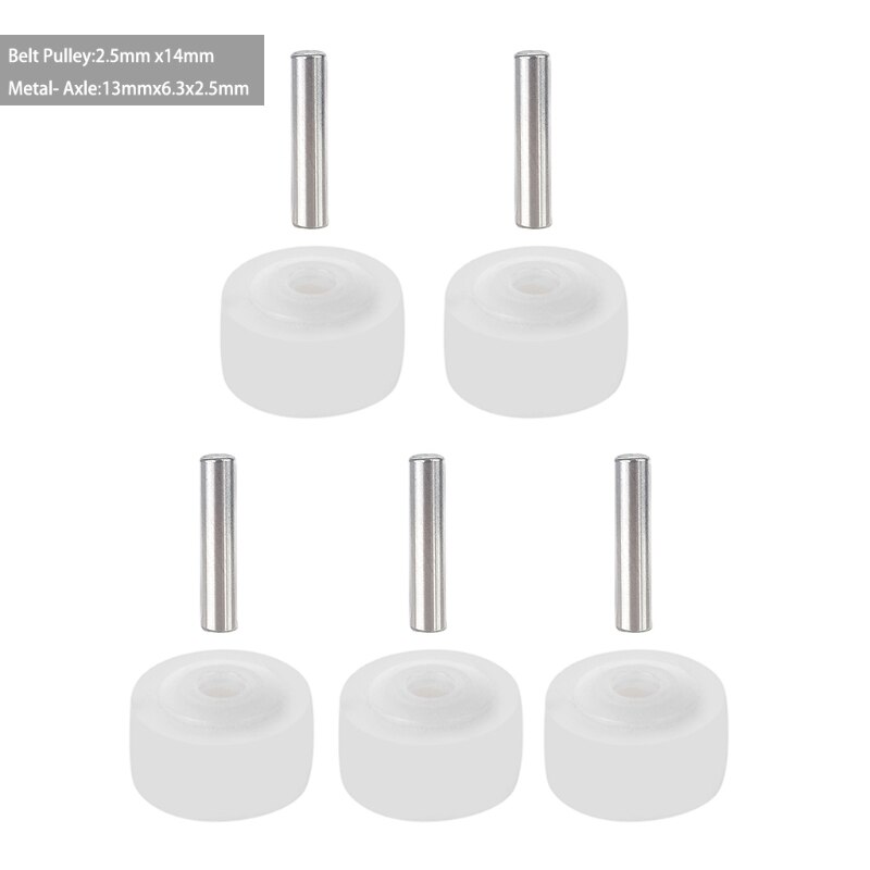 5 sztuk kaseta Radio Roller Metal Axle Pack magnetofon kaseta ciśnieniowa koło pasowe Player