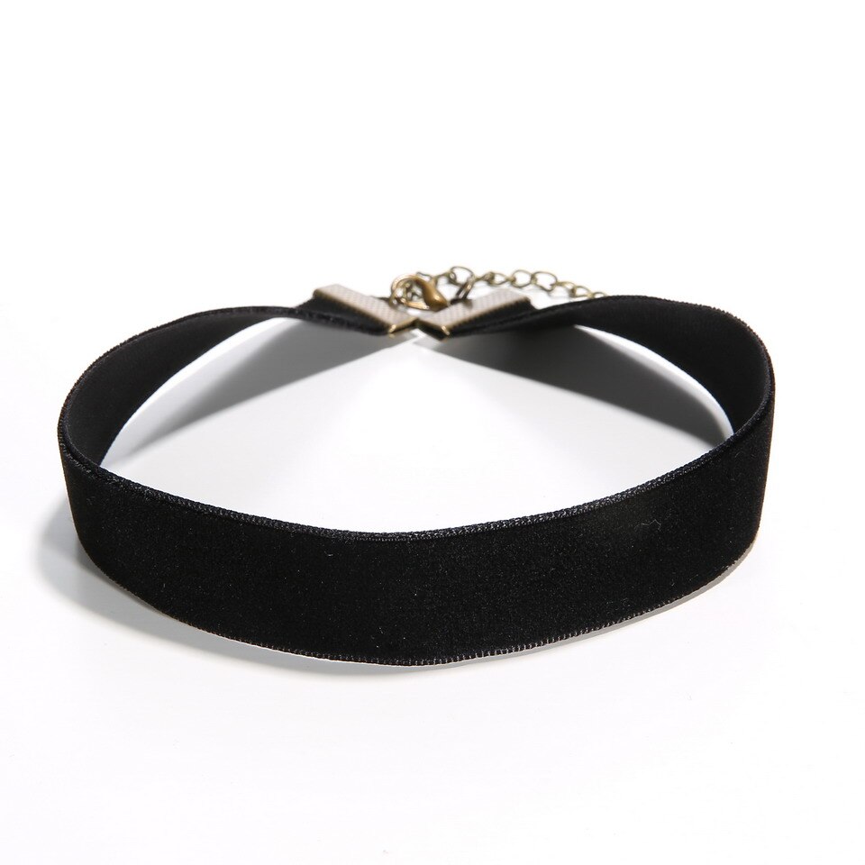 Choker Ketting Zwart Kant Fluwelen Strip Vrouw Kraag Partij Sieraden Ketting Handgemaakte Lederen Touw Sneeuwvlok Ster Sleutelbeen Keten: 1