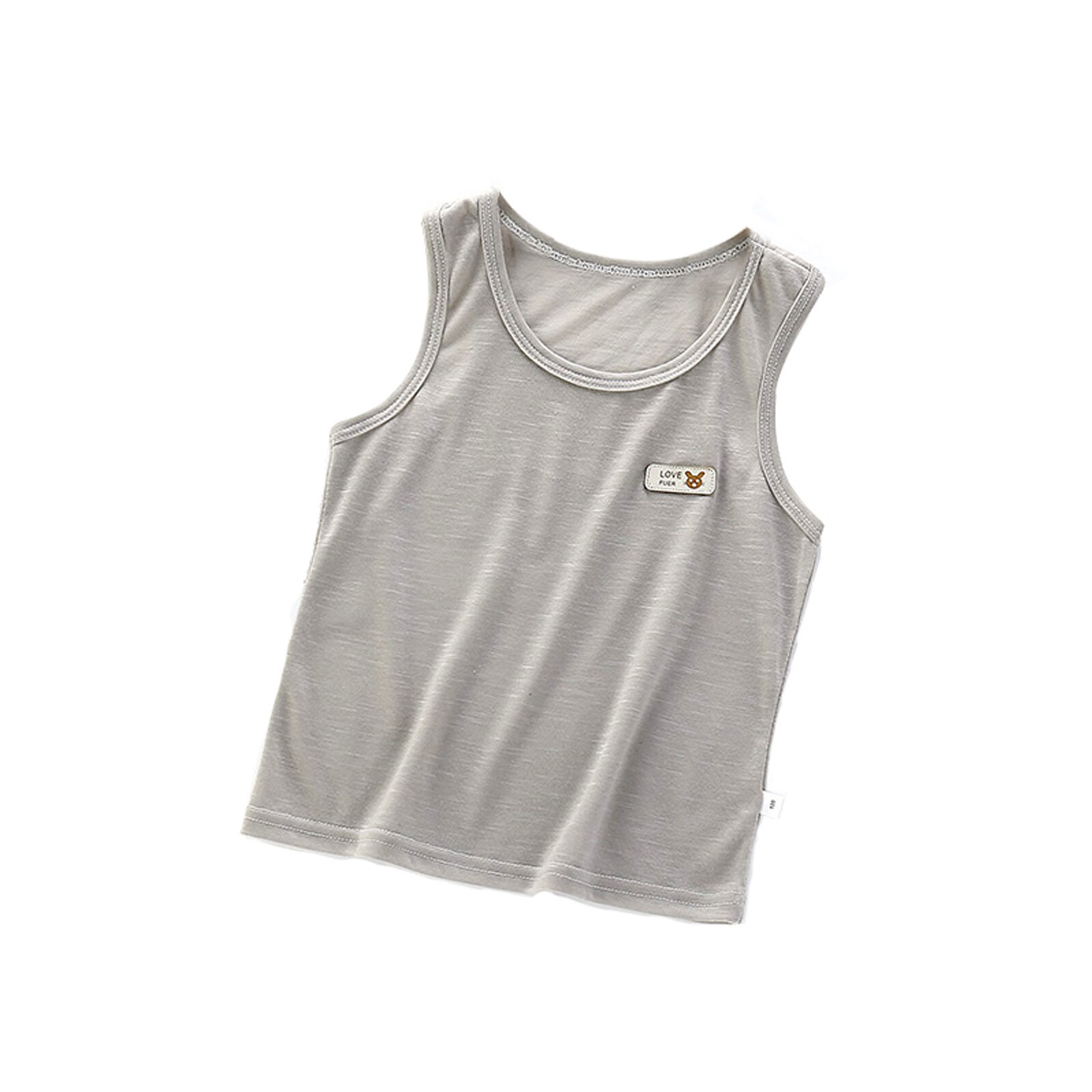 Zomer Mouwloze Baby Jongens Vest T-shirt O-hals Effen Kleur Snel Droog Jongens Kleding Ademend Comfortabele Babykleertjes