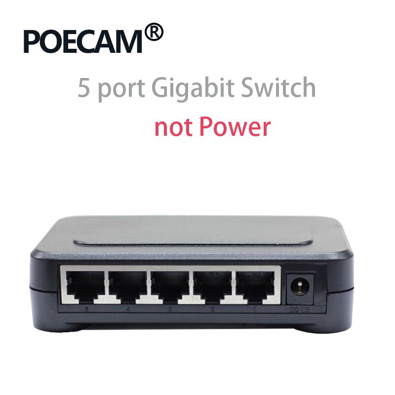 5 Port 1000Mbps Gigabit Switch network switches Optinal US EU plug plastic shell shenzhen factory porduction support OEM ODM: Plasltic no Power