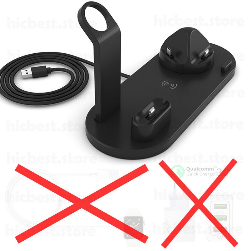 3 w 1 bezprzewodowa ładowarka indukcyjna stojak na iPhone X XS Max XR 8 Airpods Apple Watch 2 w 1 stacja dokująca stacja dokująca 3w1: Option 12