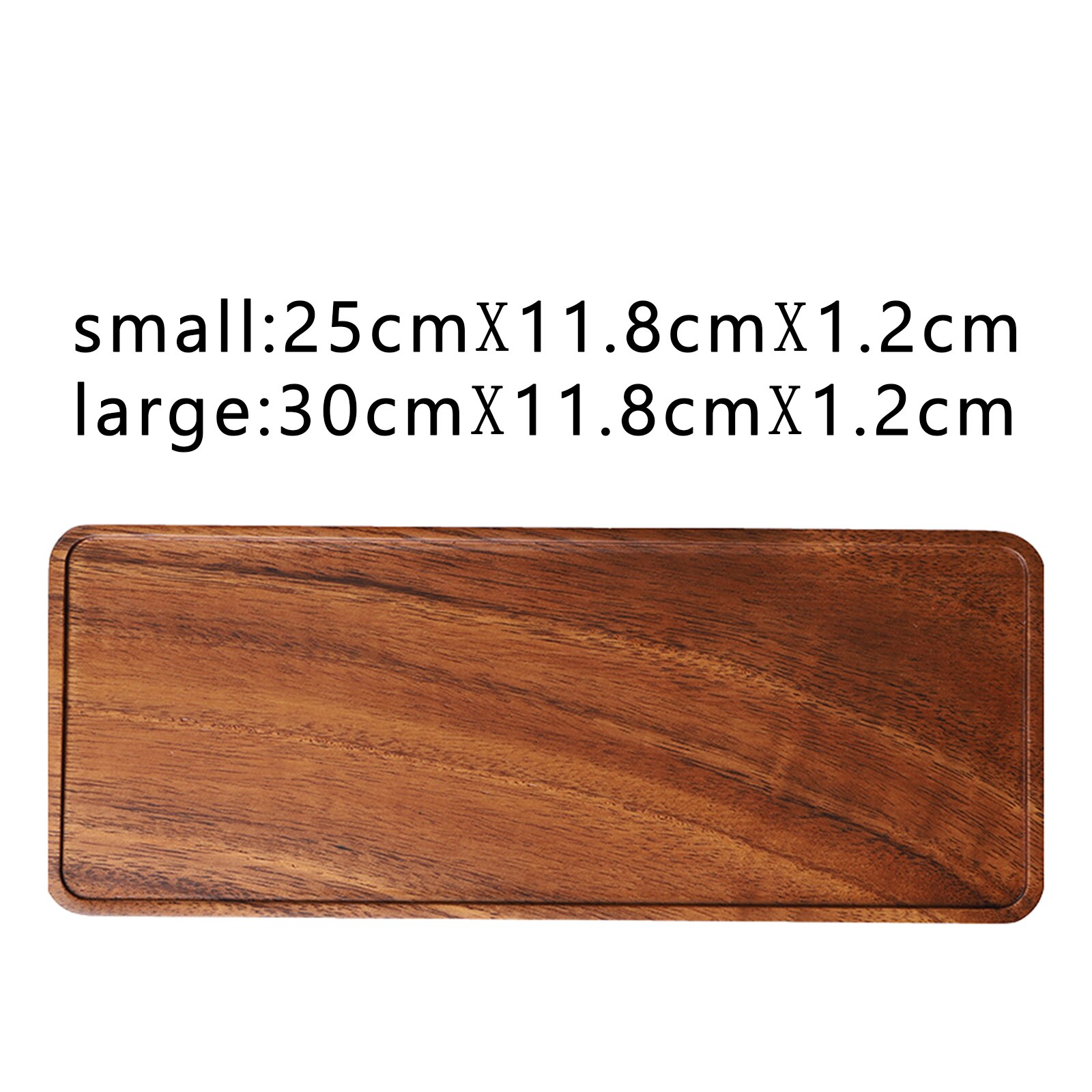 Rectangular Wood Tea Tray Wooden Plate Coffee Sushi Snacks Serving Plate