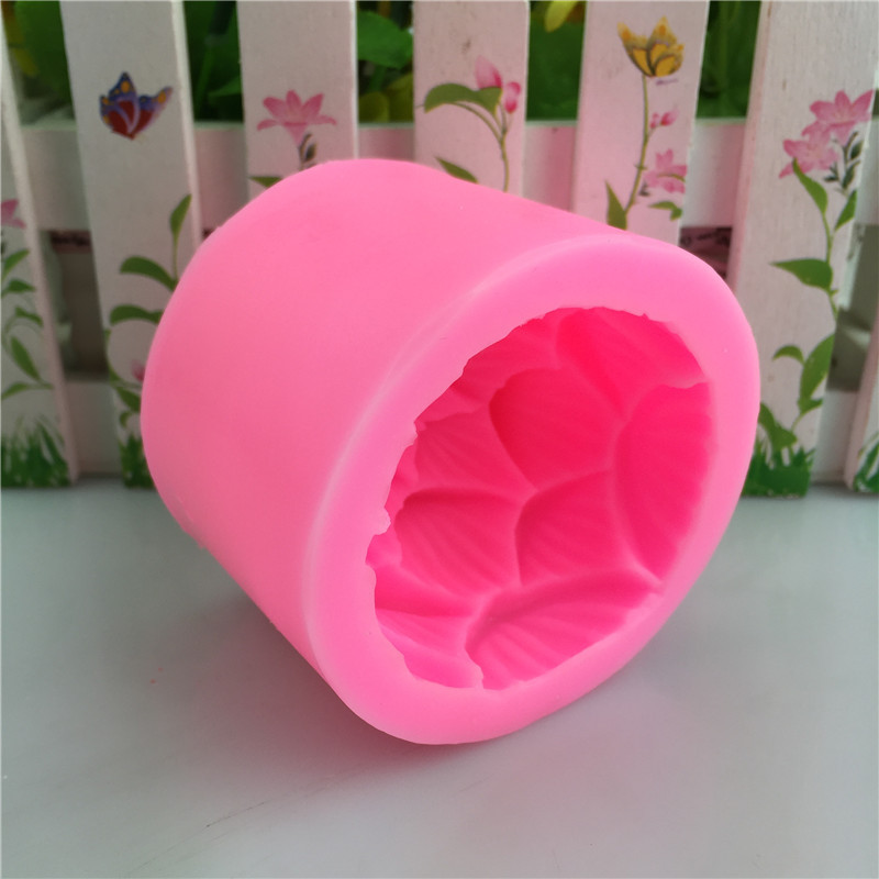 Lotusblomst silikone stearinlys skimmel gips gips silikone skimmel beton blomst rose skimmel