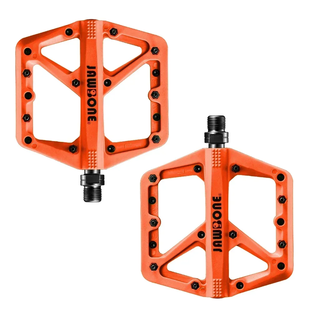 Jawbone 2023 MTB-fietspedalen Plat platform Nylonvezel voor Road Mountain BMX Fietsonderdelen: Rood