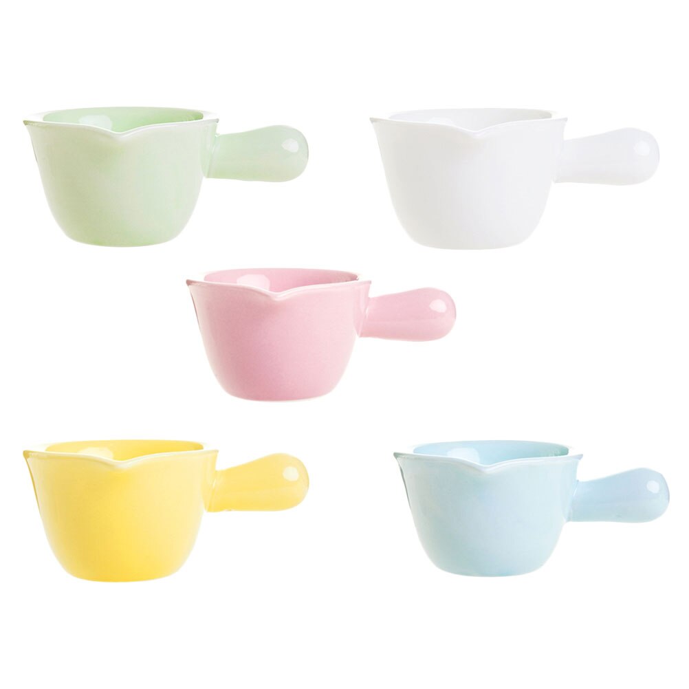 5pcs Creamer Jugs Handle Ceramic Dipping Bowls Steak Sauce Jugs Mini Creamer Jugs for Restaurant Home: Default Title