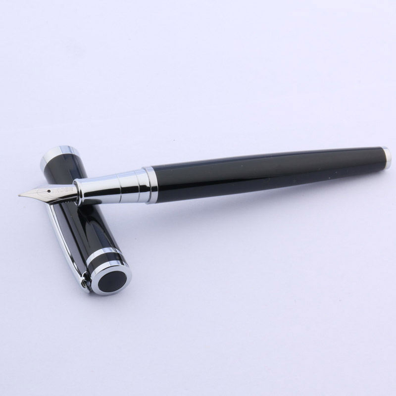 BAOER 3035 classic office silver black fountain pen